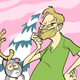 Illustration for article titled Artist drew himself and his cat in 100 different cartoonists' styles